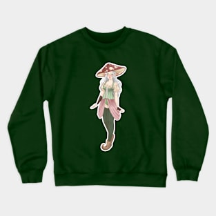 Garden Fairy with a Mushroom Hat Crewneck Sweatshirt